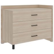 Commode 3 tiroirs EDY angle à droite -Enond Mobilier