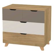 Commode Silphy 4 tiroirs Manutan Expert