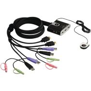 Commutateur CS692 KVM in Cable 2 ports HDMI/USB+Audio ATEN