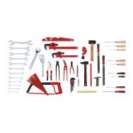 Composition de 59 outils pour le plombier.