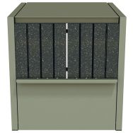 Composteur CHARDONNAY 370 L Urbecollect alu - lattes en Ipra
