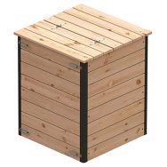 Composteur en bois 300L 69x69x80cm