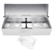 Condibox + 5 bacs cristal gastronorme GN 1/9