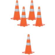 Cône bandes réfléchissantes 70cm Lot de 5 Manutan Expert