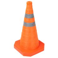 Cône de balisage réfléchissant et rétractable H45 cm -