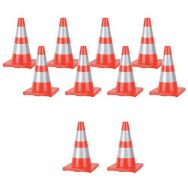 Cônes chantier réfléchissantes 45 cm Lot de 10- Manutan Expert