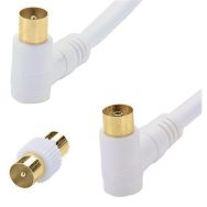 Câble coaxial coudé M/F  + adaptateur M/M - Erard
