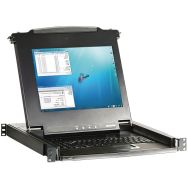 Console LCD 17' simple rail KVM 16 ports VGA/USB-PS2