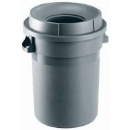 Conteneur avec couvercle entonnoir - Polypropylène - 80 L