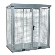 Conteneur de bouteille de gaz sur 3 rangées de 3 bouteilles