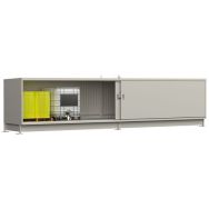 Conteneur extérieur - L.8m 1 niveau - portes coulissantes