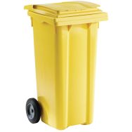 Conteneur mobile 120 L pour le triage  Plastique coloris Jaune