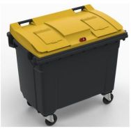 Conteneur mobile Plastic Omnium - Couvercle EMR - 660 L sans prise ventrale