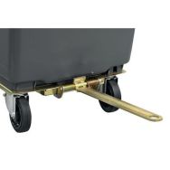 Conteneur mobile SULO - Timon d'attelage 660 L Couvercle Jaune