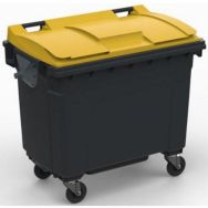 Conteneur mobile SULO 660 L Prise latérale plastique Gris/Jaune