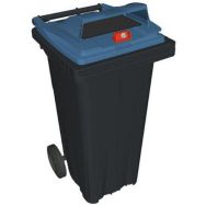 Conteneur mobile collecte papier - 120 L -  Sans prise ventrale