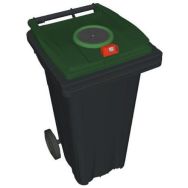 Conteneur mobile collecte verre - 120 L sans prise ventrale
