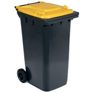 Conteneur mobile tri des déchets - 240 L - Jaune - Manutan