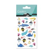 Cooky, Sach 1 pl 7,5x12cm, Animaux marins
