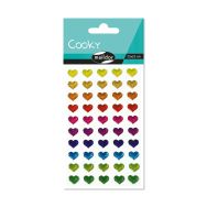 Cooky, Sach 1 pl 7,5x12cm, Cœurs multicolores