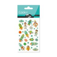 Cooky, Sach 1 pl 7,5x12cm, Fusées spatiales