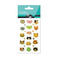 Cooky, Sach 1 pl 7,5x12cm, Têtes de chats