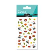 Cooky, Sach 1 pl 7,5x12cm, Trèfles et coccinelles