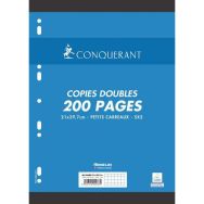 Copies doubles 200 pages 70g A4 perforées 5x5 NF 87 (Etui de 50)