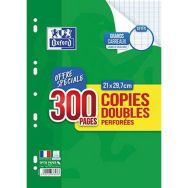 Copies doubles 200 pages seyes 90g A4 perforées + 100 pages offertes (Etui de 50)