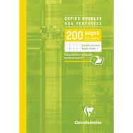 Copies doubles non perfsous étui A4 - Clairefontaine