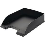 Corbeille à courrier Plus, opaque En polystyrène Noir