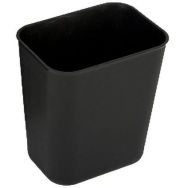 Corbeille à déchets rectangulaire - 6,6L - Noir - Probbax