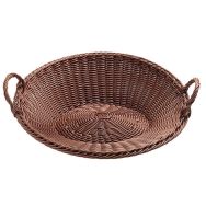 Corbeille à fruits ronde avec armature 45x15 cm marron