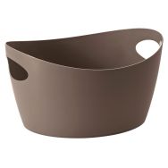 Corbeille à pain en polypropylène 15,5x12,5x8,5 cm taupe