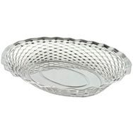Corbeille à pain ovale en inox - Roger orfevre