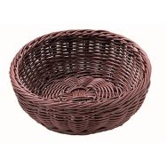 Corbeille à pain ronde en polypropylène chocolat