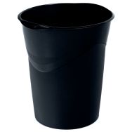 Corbeille à papier noire 14 L - Manutan
