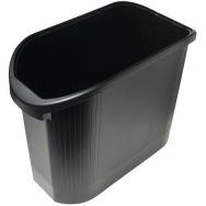 Corbeille à papier papier modern'line noir