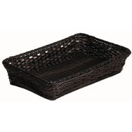 Corbeille à viennoiserie en polypropylène GN1/1 noir/beige