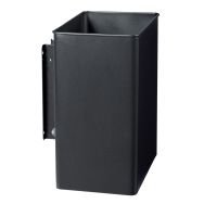 Corbeille pivotante murale 27l rectangulaire gris anthracite