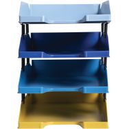 Corbeilles-à-courrier Combo Midi Bee Blue 4 couleurs