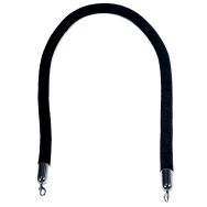 Corde 2 m pour poteaux tête boule velours noir