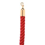 Corde Rouge pour poteaux à corde Luxor embout crochet Laiton 2 m