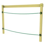 Corde d'équilibre bois scellement direct