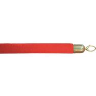 Corde velour en inox 150 cm rouge et doré