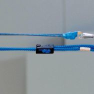 Cordeau de tension bleu avec taquet coinceur pour filet de volley