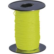 Cordeau fil tresse sur enrouleur polypropylène-Jaune fluo - Taliaplast