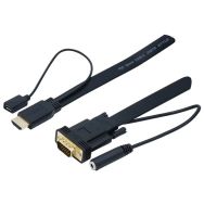 Câble-convertisseur 2m HDMI vers VGA et audio