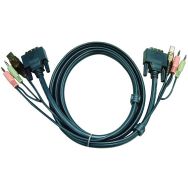 Cordon KVM DVI/USB/Audio - 3M ATEN