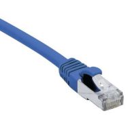 Cordon RJ45 Budget sur câble catégorie 7 S/FTPLSOH bleu 1,5m